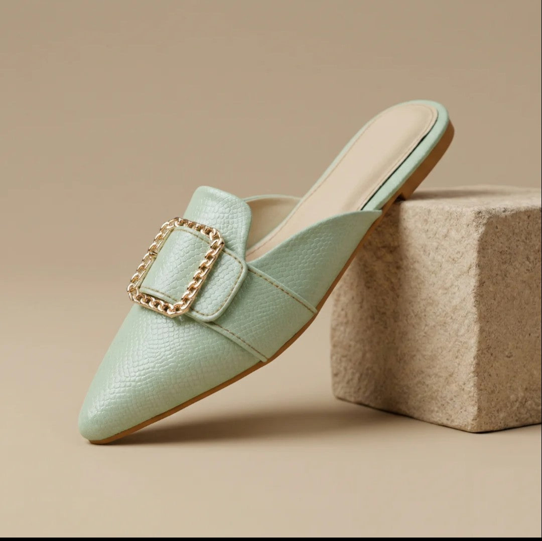 Mint Belle Mules - Mint Green